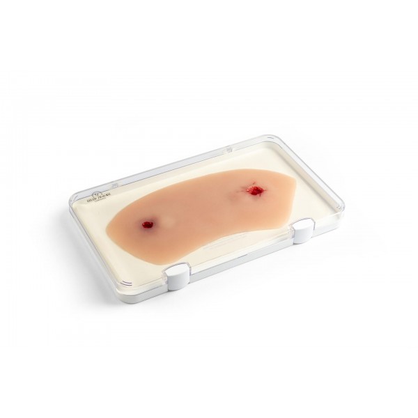 Wound Moulage "Shot Ankle Joint" – Προσομοίωση Τραύματος από Πυροβολισμό στην Άρθρωση του Αστραγάλου