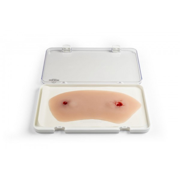 Wound Moulage "Shot Ankle Joint" – Προσομοίωση Τραύματος από Πυροβολισμό στην Άρθρωση του Αστραγάλου