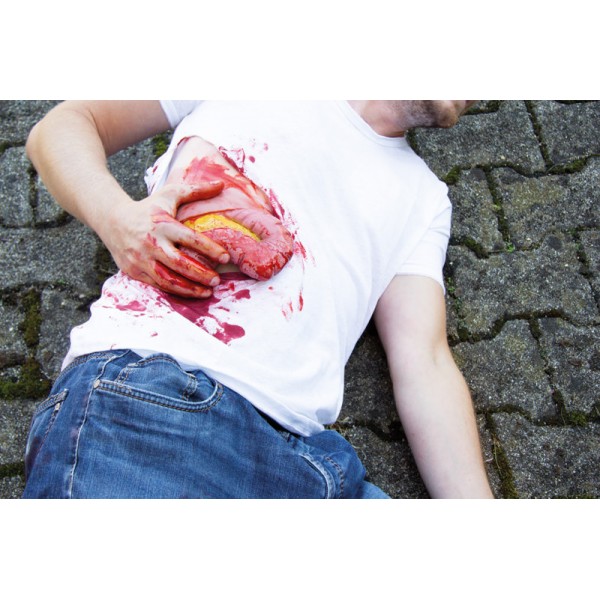 Wound Moulage "Protrusion of Large Intestines" – Προσομοίωση Εξόδου Εντέρου από Κοιλιακό Τραύμα