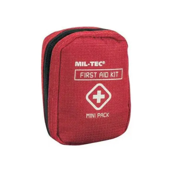 Mil-Tec Μικρό Φαρμακείο Mini Red με Εξοπλισμό Κατάλληλο για Πρώτες Βοήθειες