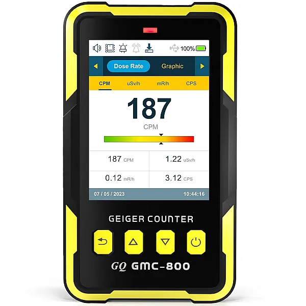Μετρητής Geiger GQ GMC- 800 – Ψηφιακός Ανιχνευτής Ακτινοβολίας με USB & Καταγραφή Δεδομένων